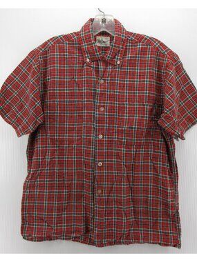 VINTAGE Beacon Shirt Medium Sanforized 60s Loop Collar Japan Woven *